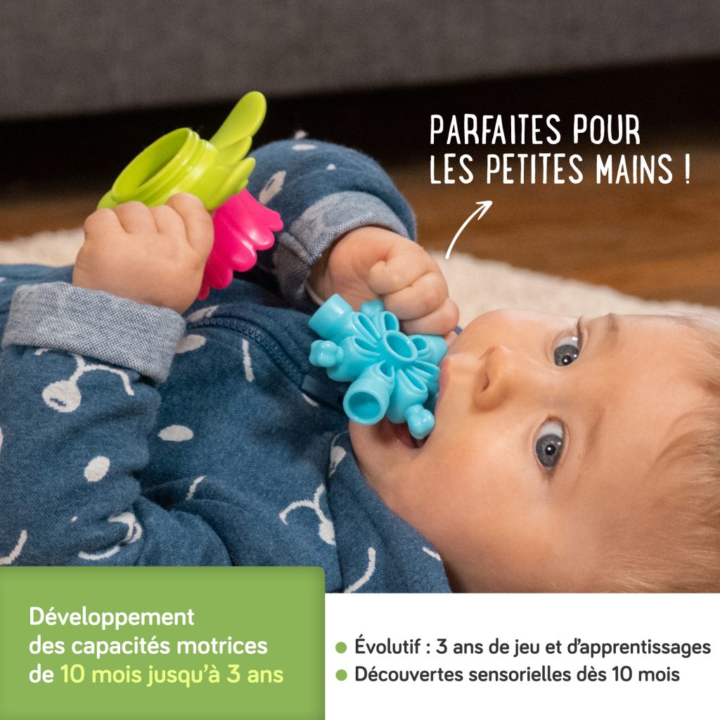 Lalaboom - Perles de Motricité Premier Âge Montessori - Jouet dÉvei