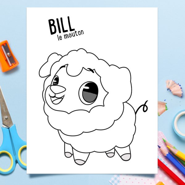 COLORIAGE - BILL LE MOUTON