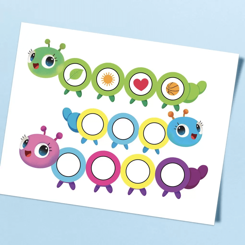 I LEARN COLORS WITH THE CATERPILLAR